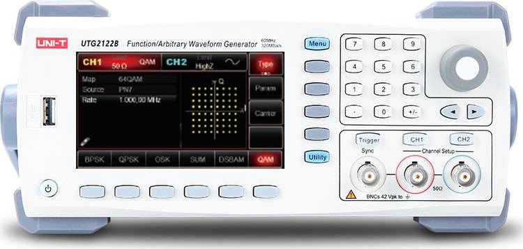 UNI-T UTG2122B - Function / Arbitrary Waveform Generator (2 Channels / 120 MHz)