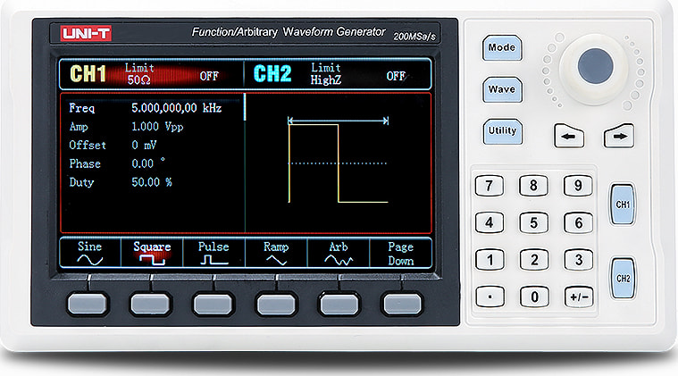 UNI-T UTG932E - Handheld Function/Arbitrary Waveform Generator (2 Channels / 30 MHz)