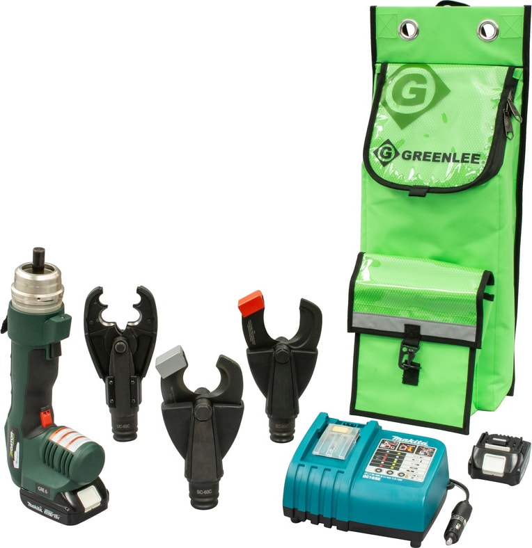 Greenlee UT-D3HS12 - GRE-6 Multi-Tool with D3O Crimper, ACSR & CU/AL Cutting Heads, 12V Charger