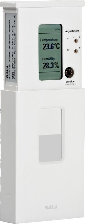Vaisala HMW92D Humidity and Temperature 2-wire for Wall Mounting, 4 to 20mA Outputs with Display