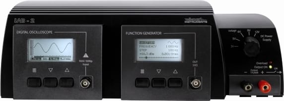 Velleman LAB2U Three-in-One Oscilloscope, Function Generator and Power Supply