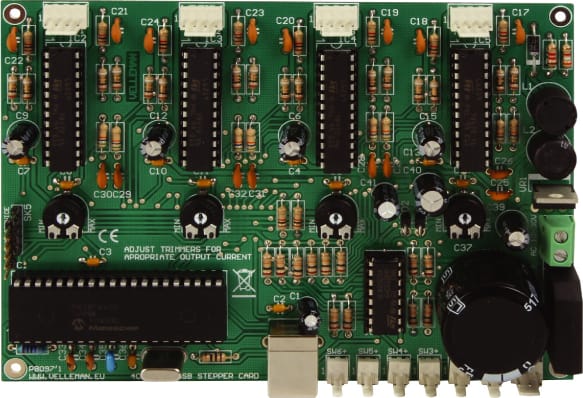 Velleman K8097 4-Channel Usb Stepper Motor Card