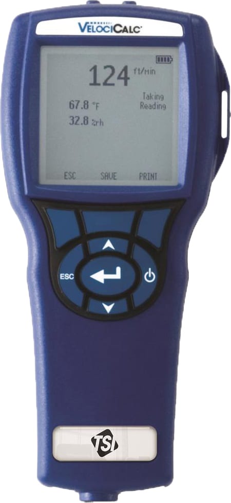 TSI 9565-X - VelociCalc Multi-Function Ventilation Meter (w/o Probes, Diff. Pressure)