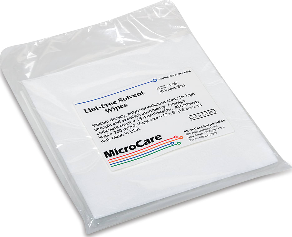 MicroCare MCC-W66 - General Purpose Wipes, Electronics Grade (6' x 6', 50 Sheets)