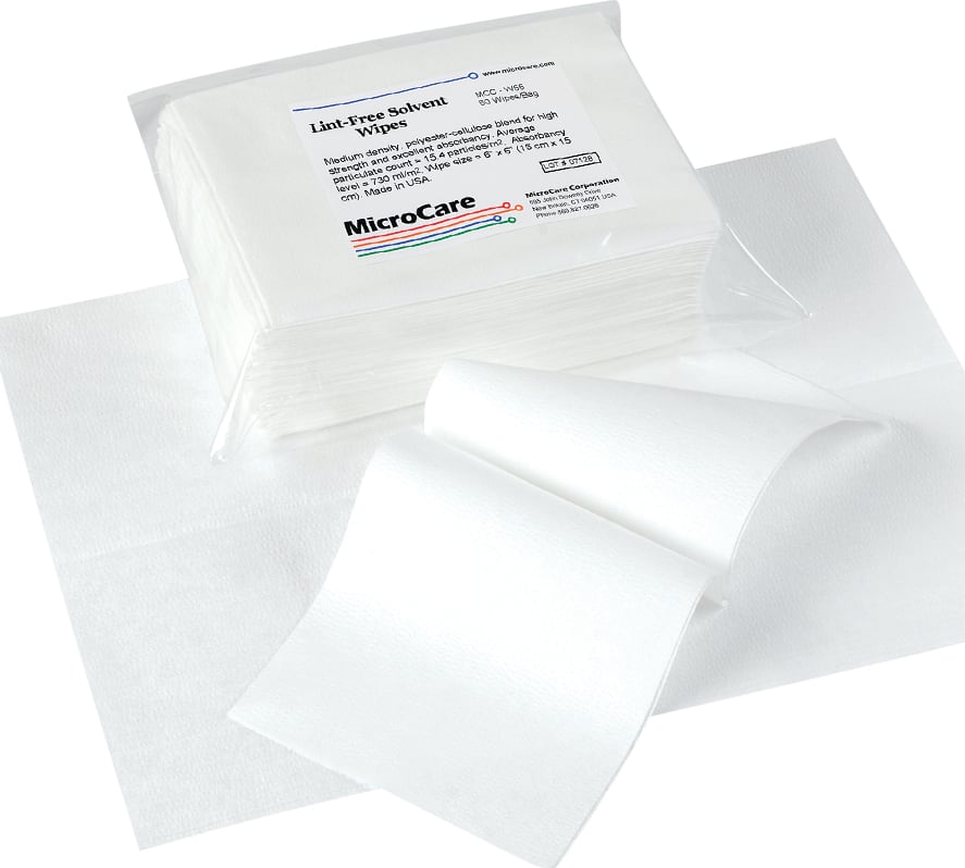 MicroCare MCC-W66DF - General Purpose Wipe, Premium Grade, Medium Size (6x6), 50 Sheets