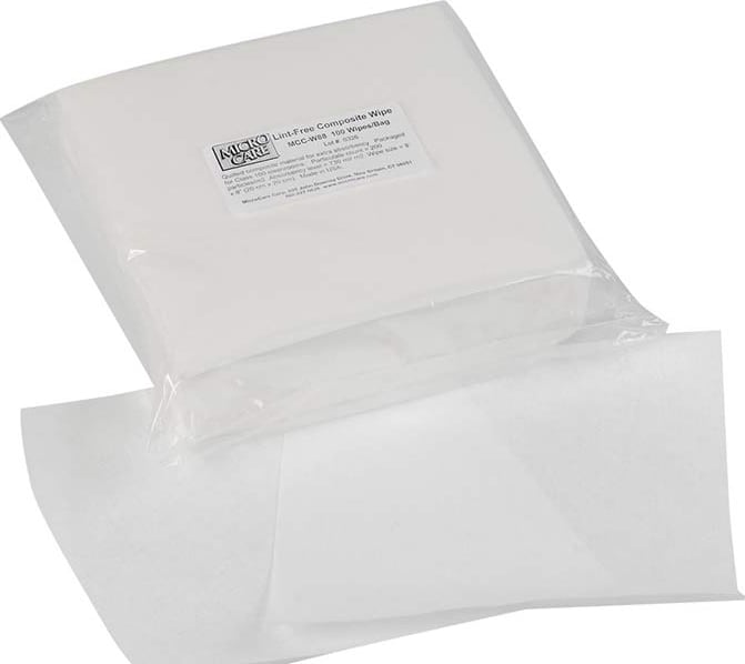 MicroCare MCC-W88 - Composite Lint Free Wipe, Medium Size (8 x 8), 100 Wipes per Bag