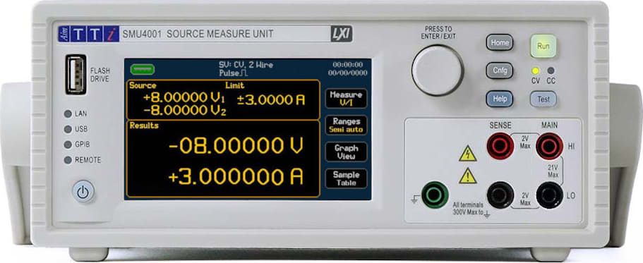 TTI SMU4001 - Four Quadrant Source Measure Unit (Maximum Voltage ± 21V)