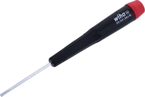 Wiha 96020 - Precision Slotted Screwdriver, 2.0 X 40MM, 4.7″ OAL