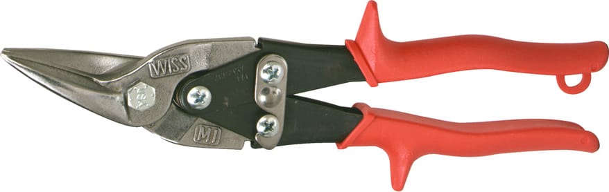 Crescent Wiss M1R - Left Cut Snips, Red, 9.75' OAL, Metal Master Series