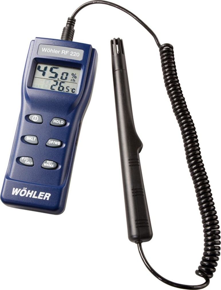 Wohler RF220 HYGROTEMP - Hygrometer for Testing Relative Humidity