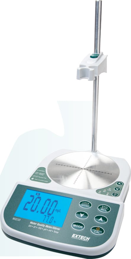Extech WQ530 8-in-1 Benchtop Water Quality Meter/Stirrer