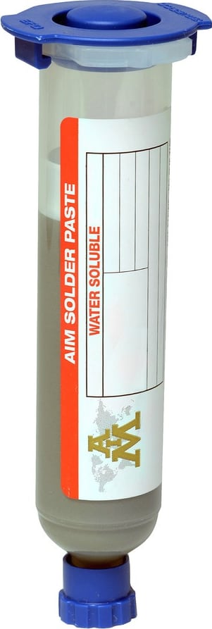 AIM Solder WS483-SN63-45-SC10 - Solder Paste, 10cc Syringe, 10 Pieces