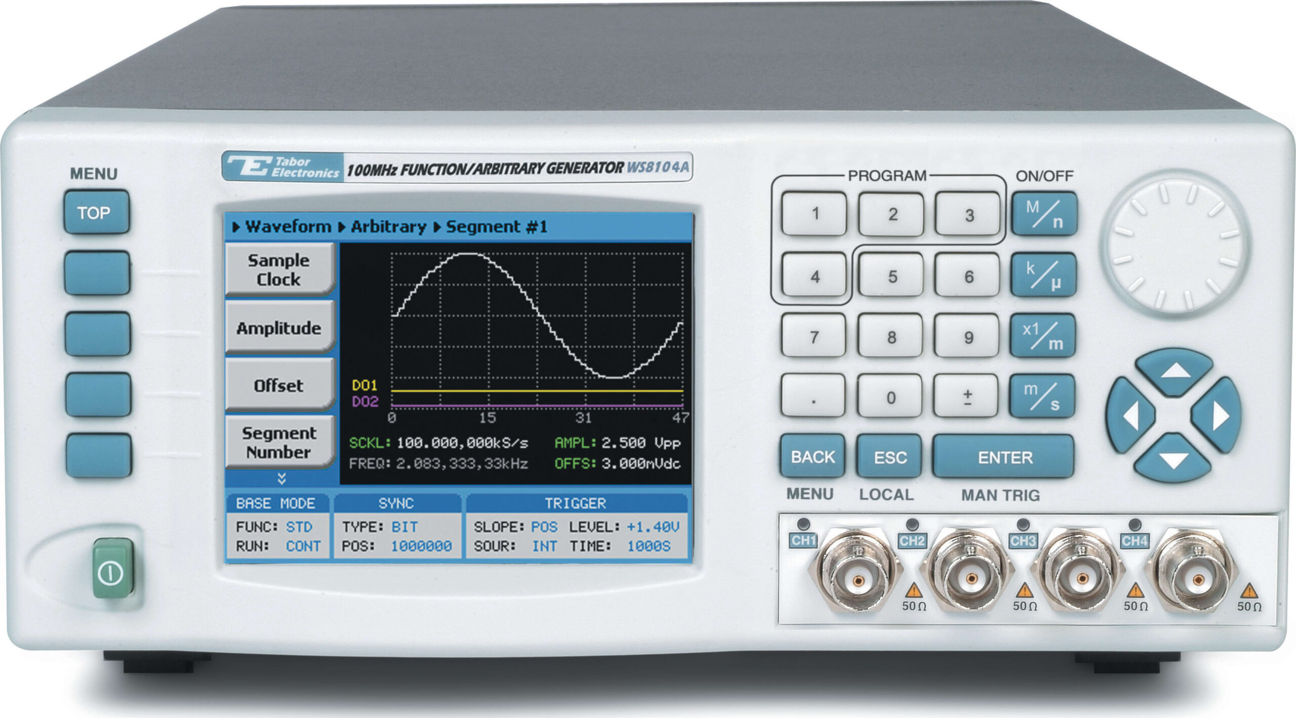 Tabor WS8104A-DST - 100MHz Four Channel Arbitrary Function Generator