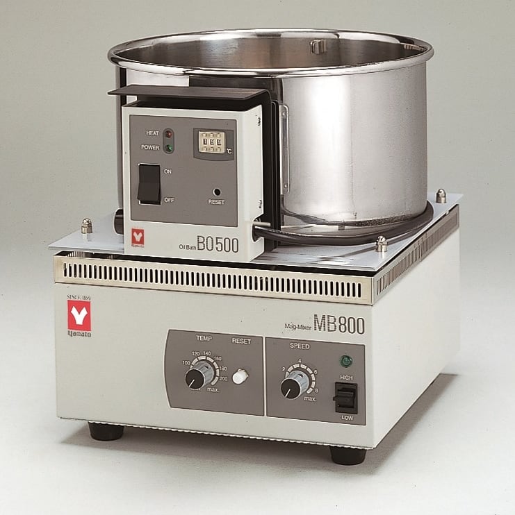 Yamato BO-500A-115V - BO500 Oil Bath 5.2L and MB800 Magnetic Stirrer Set 115V