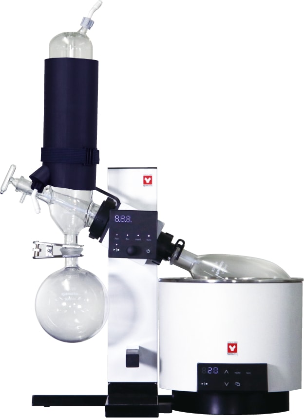 Yamato RE-202-BWA - Digital Rotary Evaporator w/ BM302-A Water Bath (5L) & Glassware Set B, 115V