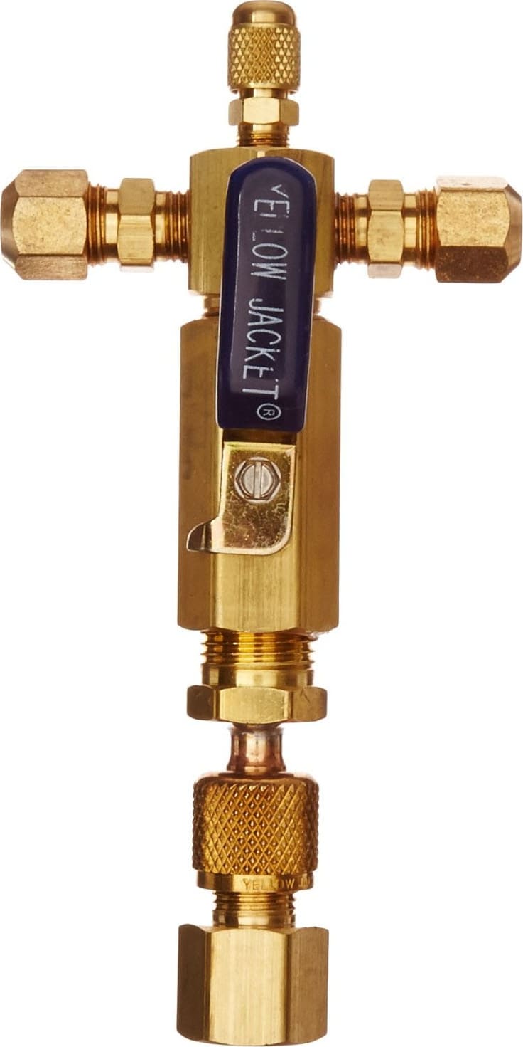 Yellow Jacket 93851 SuperEvac Evacuation Manifold, Single Valve 3/8'