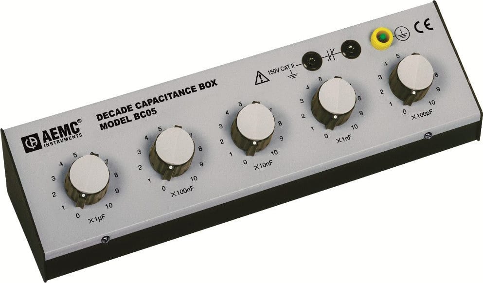 AEMC BC05 - Capacitance Decade Box (x0.1nF, x1nF, x10nF, x100nF, x1knF, 3%)
