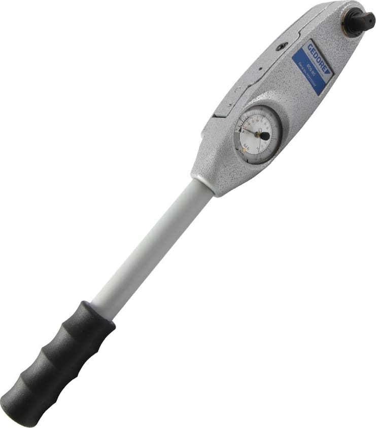 ASG BDS 100 E - Gedore Dial Measuring Torque Wrench, 1/2' Square Drive, 168 to 840 lbf·in Torque