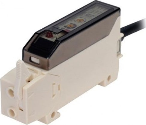 Autonics BF4G Fiber Optic Amplifier, Auto Tune, NPN Output, Green LED, 12-24 VDC (fiber required)