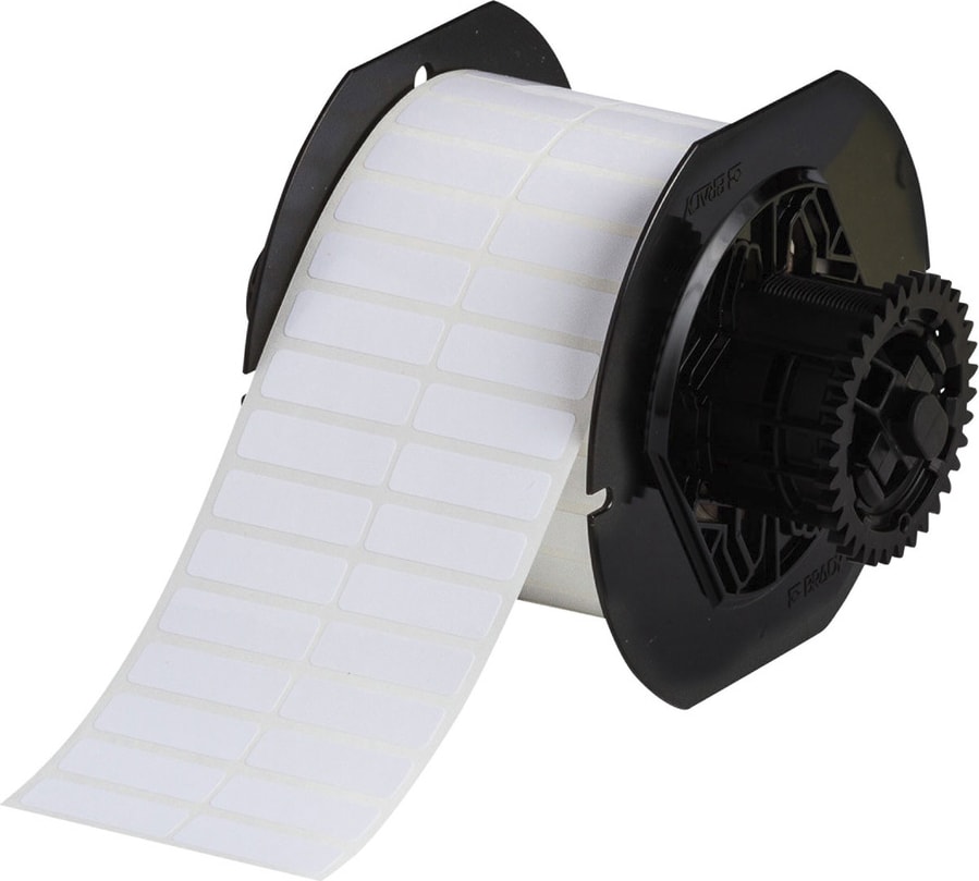 Brady B33-29-472 - Wire Marking Labels, B33 Series, Top-Coated Polyimide, White, 0.375 x 1.25in, 5000/Roll