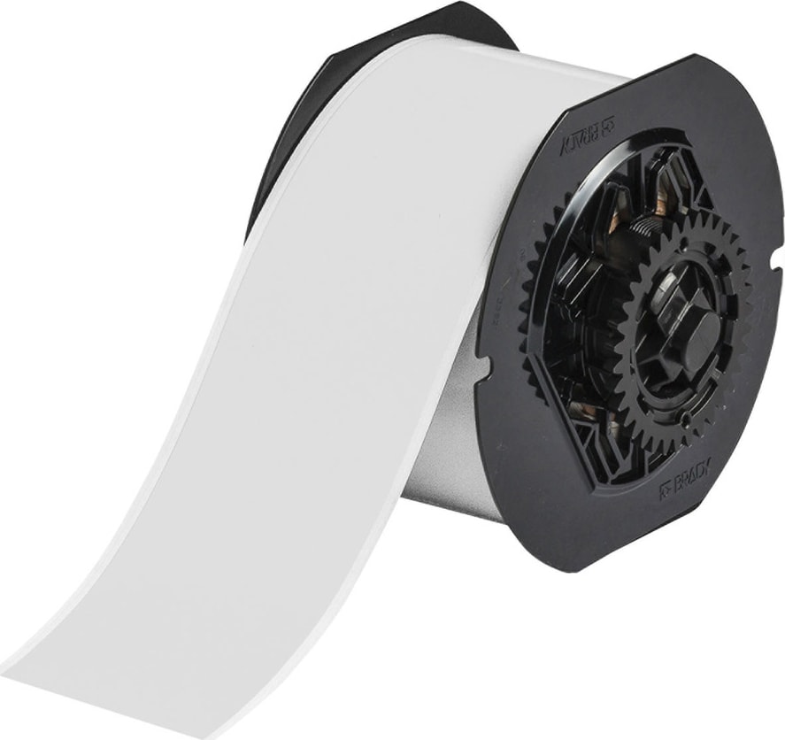 Brady B33C-2000-472 - Wire Marking Labels, B33 Series, Top-Coated Polyimide, Matte White, 2in x 85ft