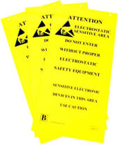 Botron B6720 - ESD Awareness Hanging Sign, 10in x 20in, JEDEC Symbol