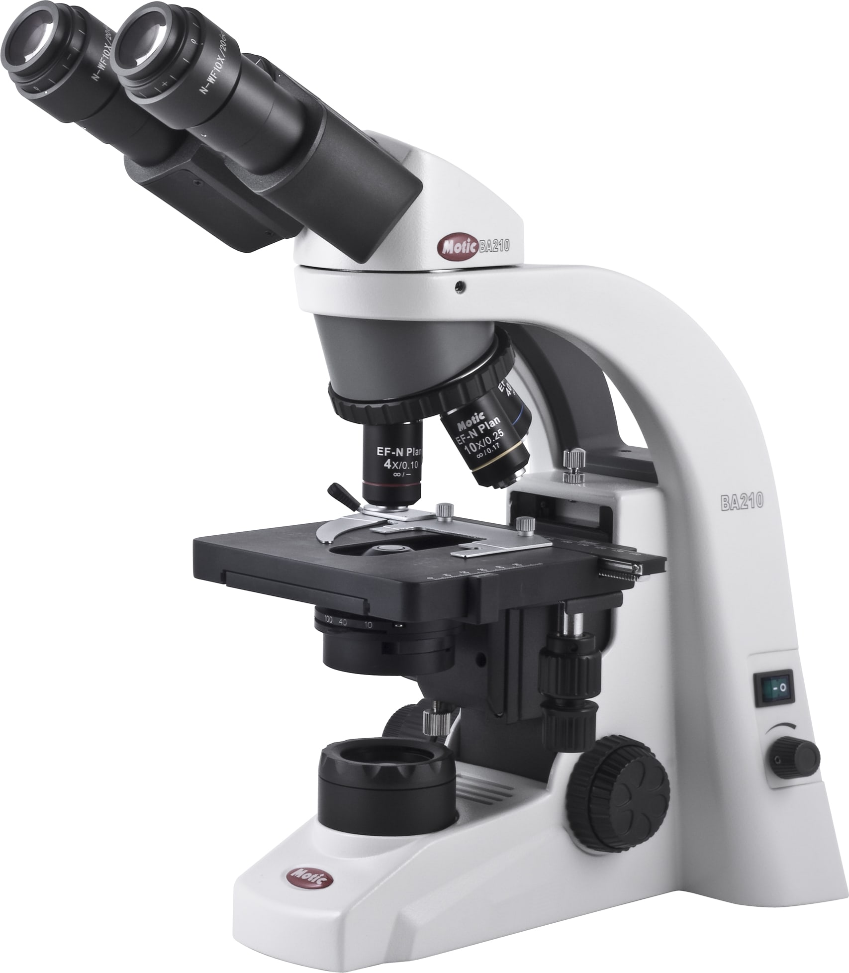 Motic BA210 Binocular Compound Microscopes - Type (Microscopes): Compound, Body Style: Binocular, Illumination Type: Halogen