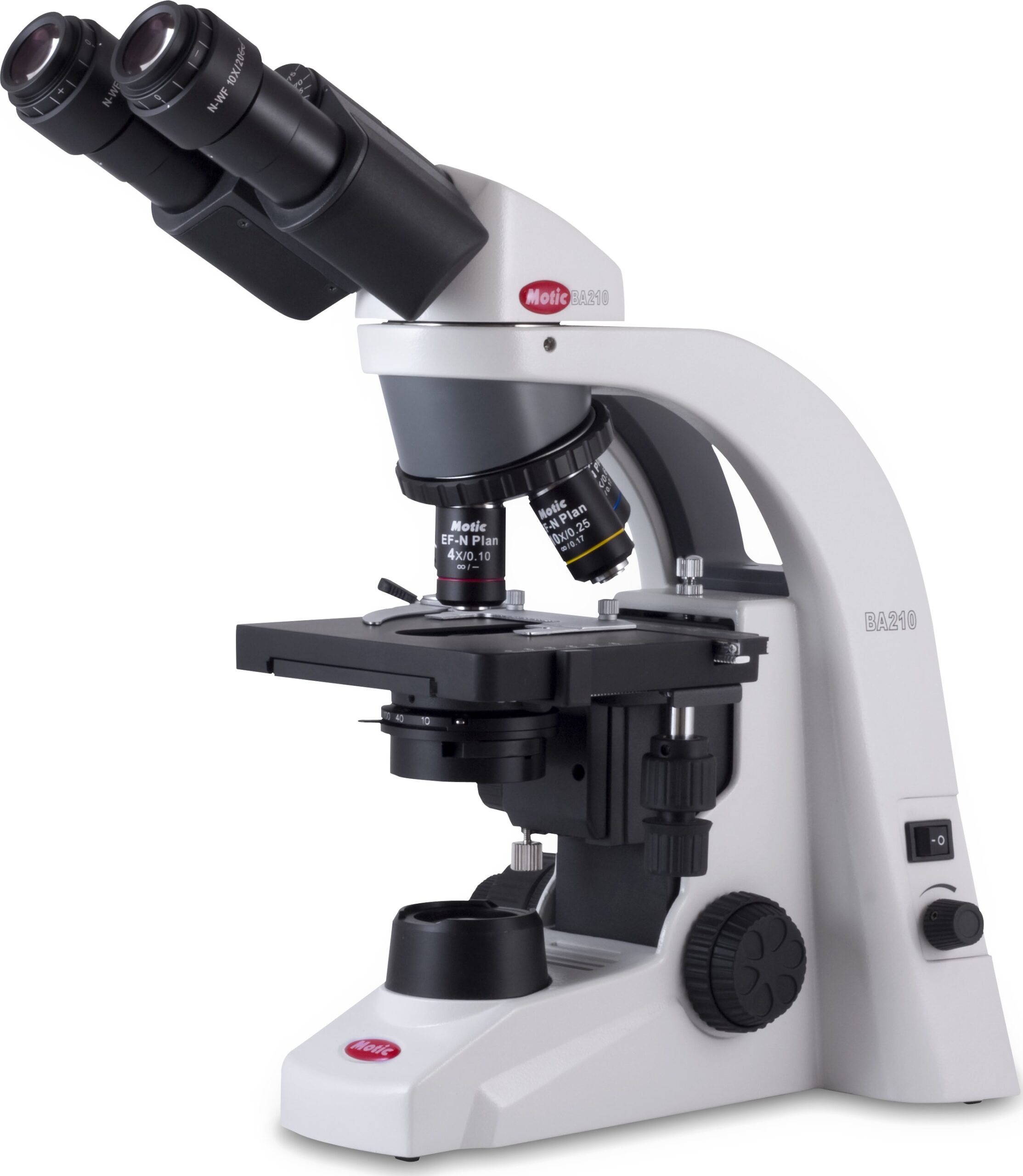 Motic BA210 LED Binoc w/o 100x Compound Microscopes - Type (Microscopes): Compound, Body Style: Binocular, Illumination Type: LED