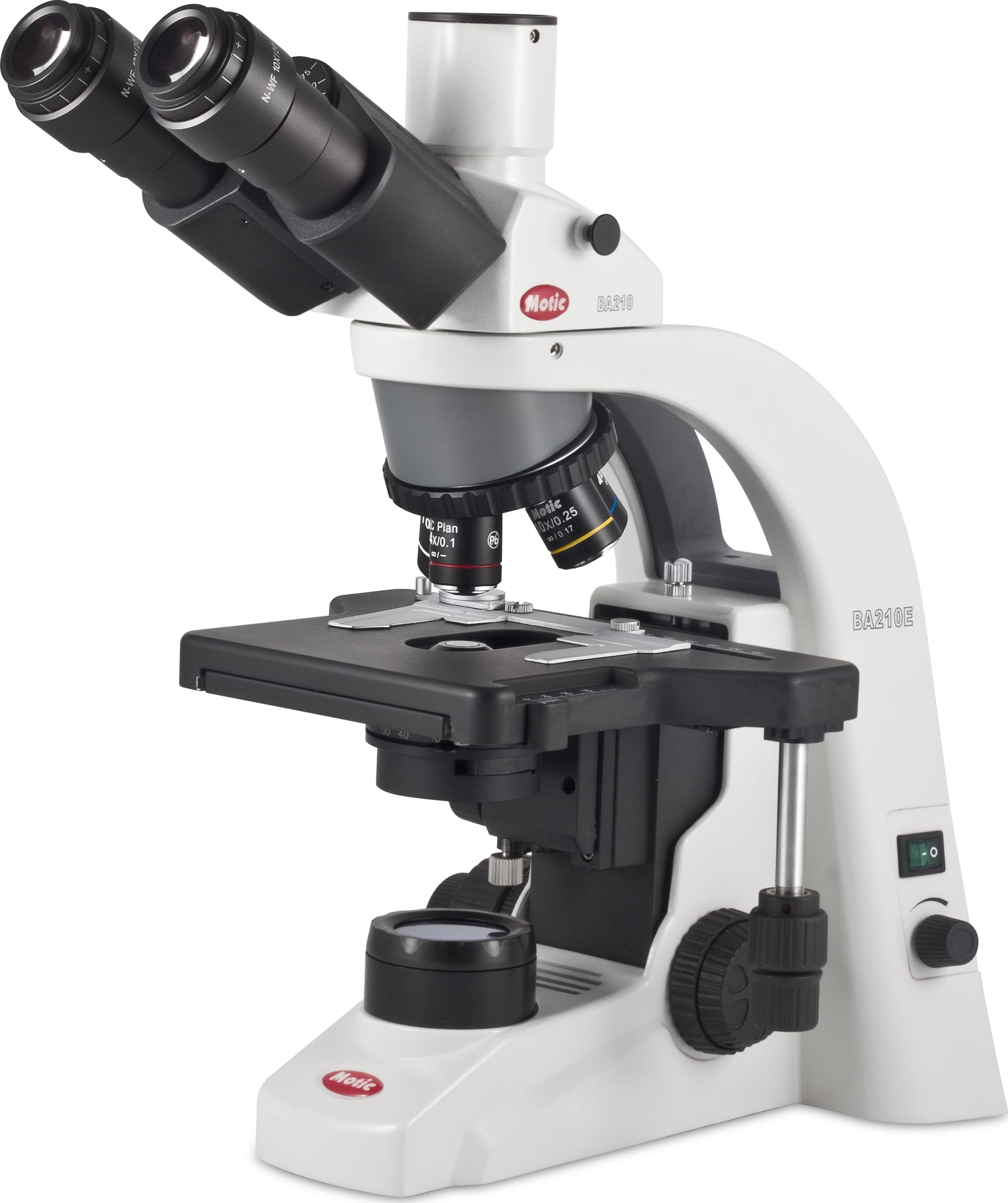 Motic BA210E LED Trino Hi Temp Compound Microscopes - Type (Microscopes): Compound, Body Style: Trinocular, Illumination Type: LED