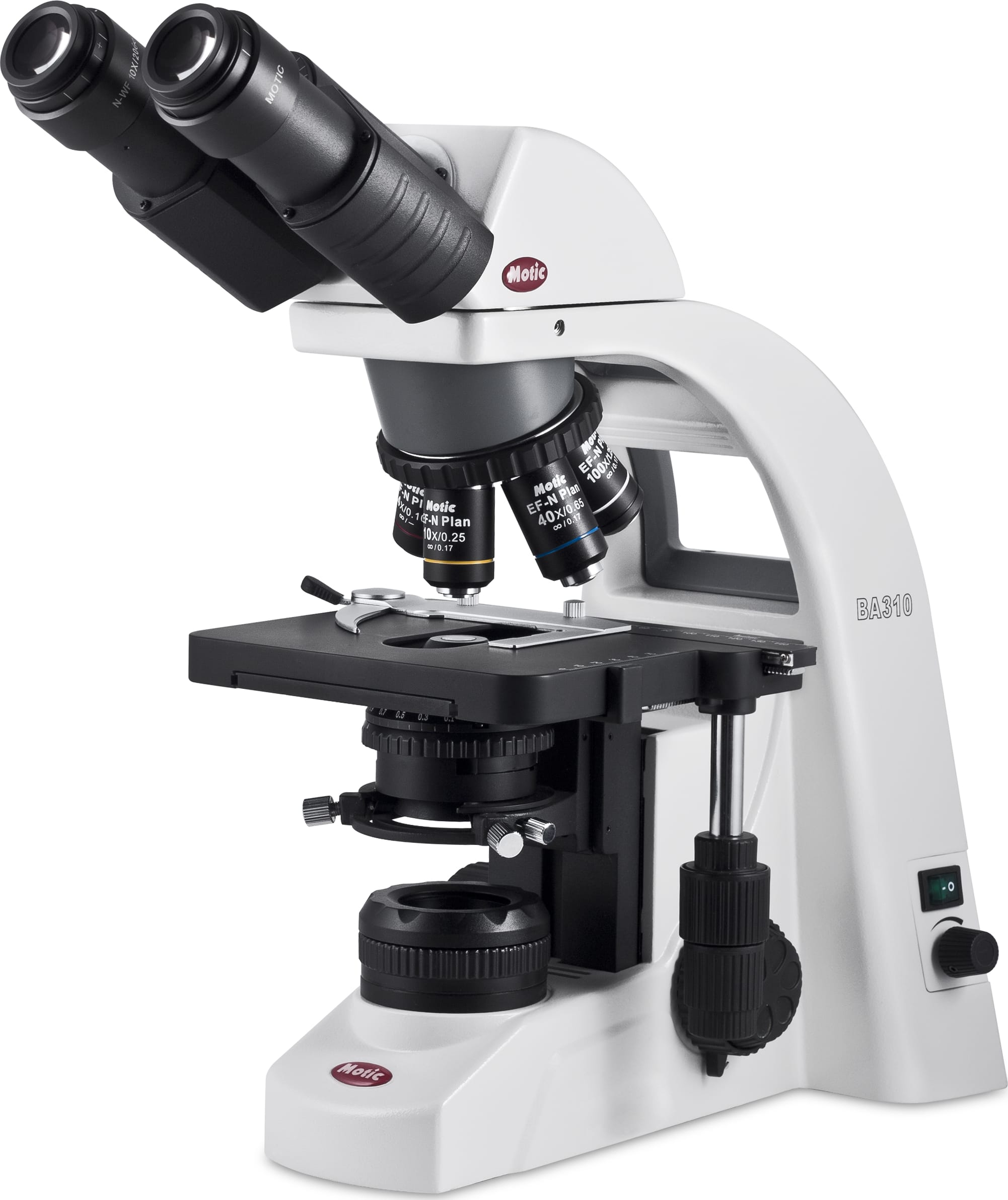 Motic BA310 Binocular Compound Microscopes - Type (Microscopes): Compound, Body Style: Binocular, Illumination Type: Halogen