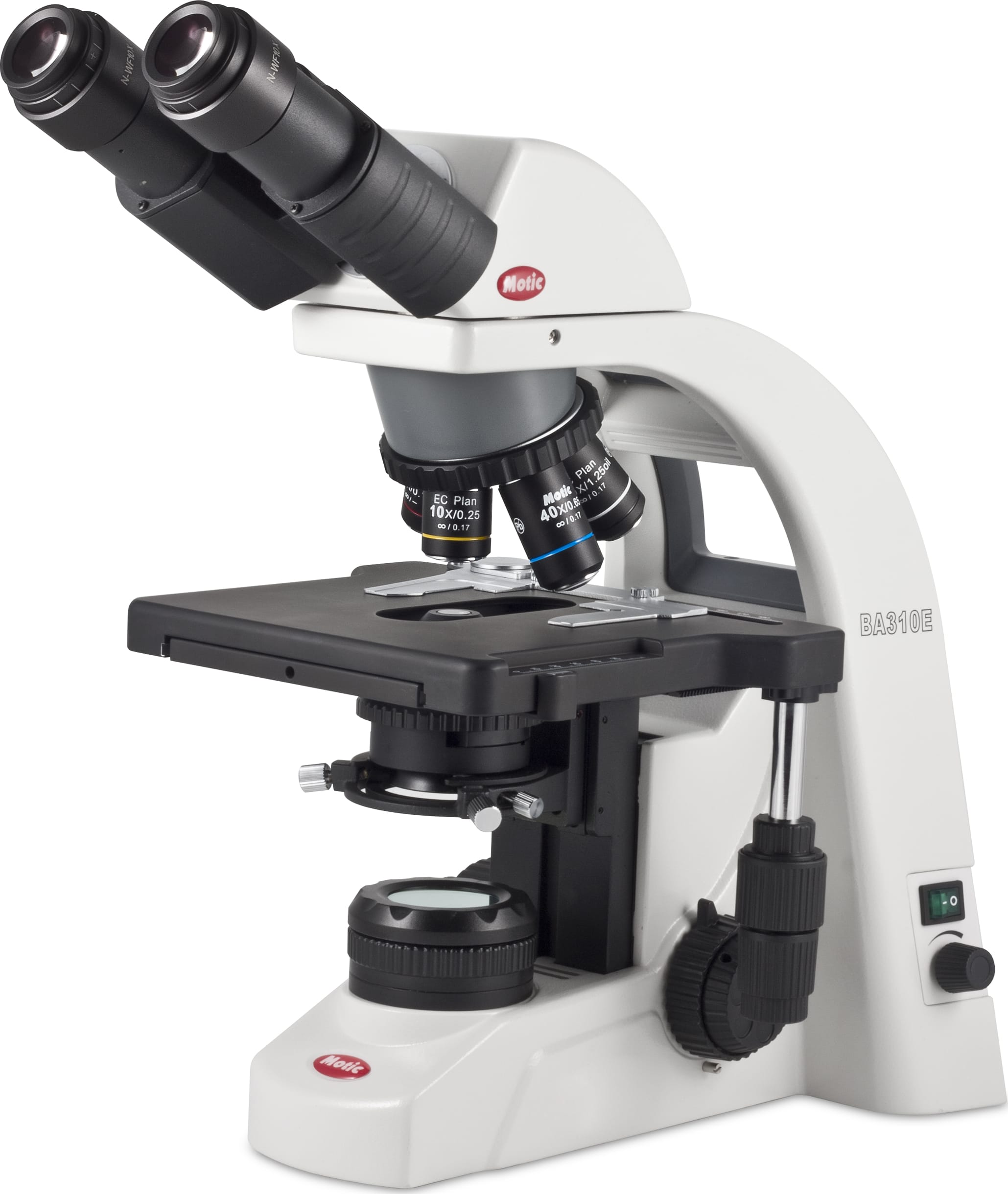 Motic BA310E Binocular Compound Microscopes - Type (Microscopes): Compound, Body Style: Binocular, Illumination Type: Halogen