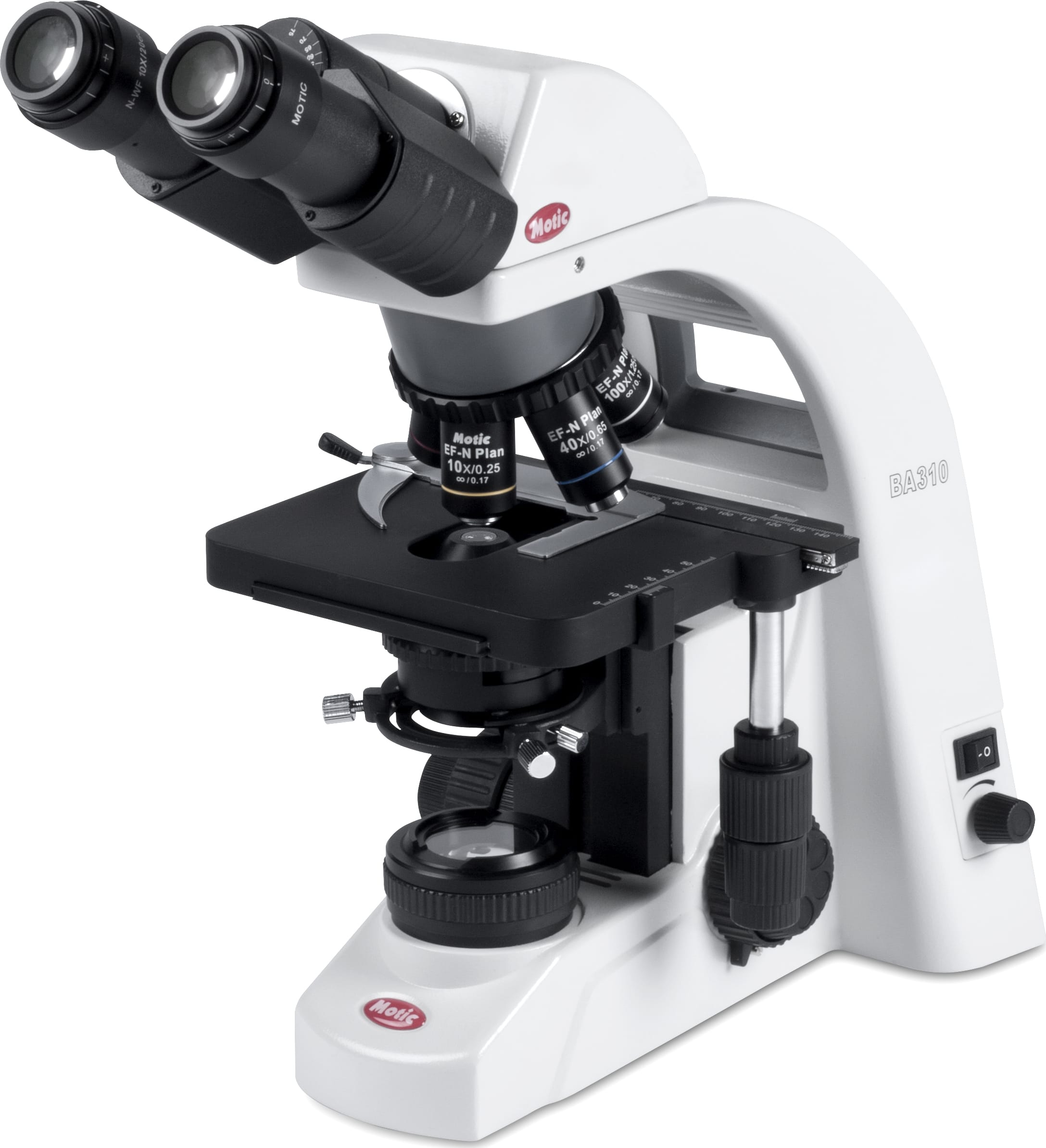 Motic BA310 LED Binocular Compound Microscopes - Type (Microscopes): Compound, Body Style: Binocular, Illumination Type: LED