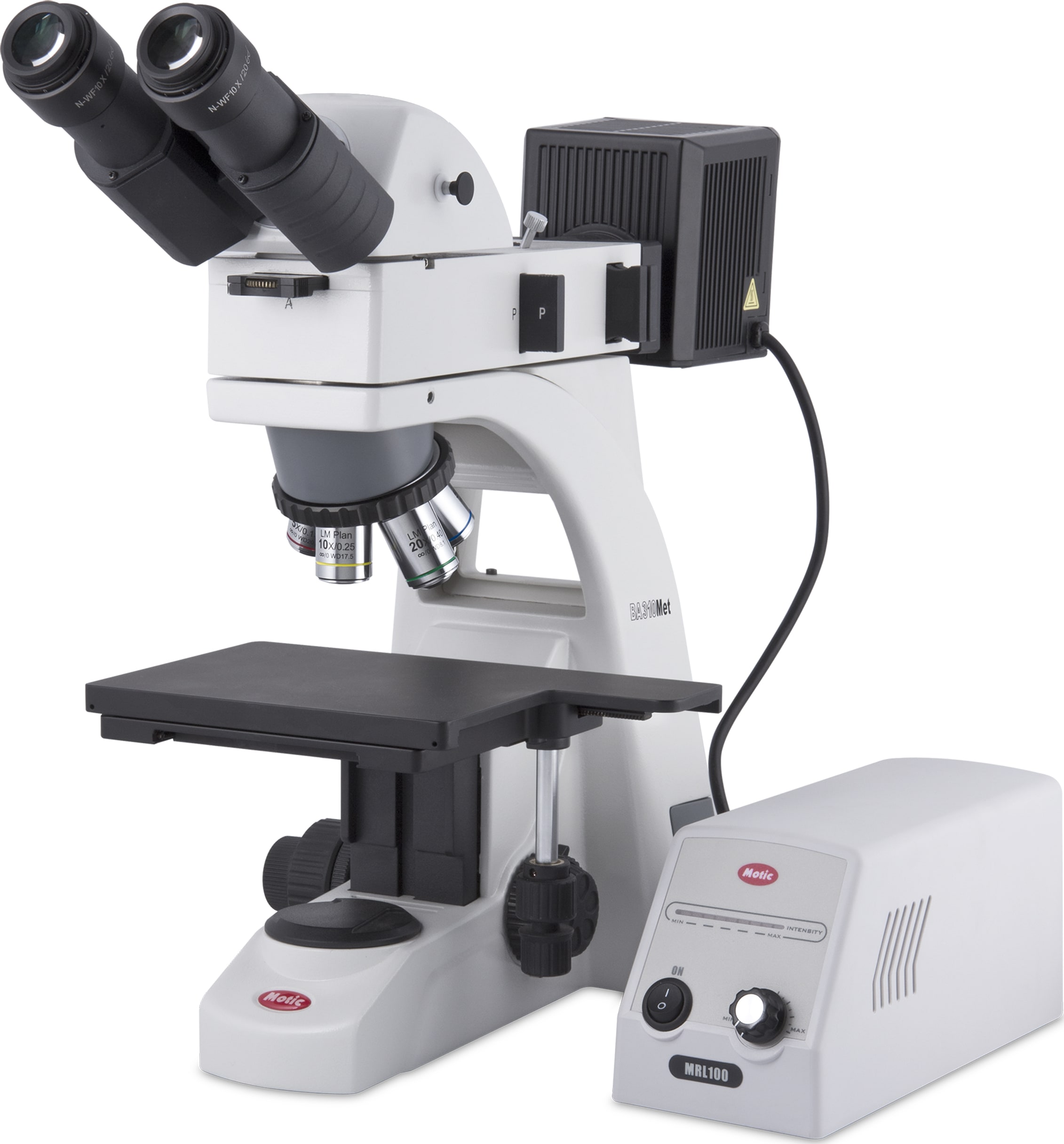 Motic BA310MET Binocular Compound Microscopes - Type (Microscopes): Compound, Body Style: Binocular, Illumination Type: Halogen