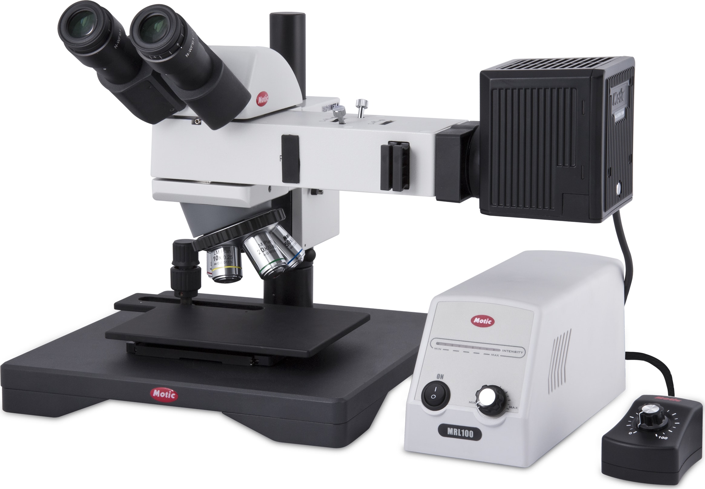 Motic BA310MET-H Binocular Compound Microscopes - Type (Microscopes): Compound, Body Style: Binocular, Illumination Type: Halogen