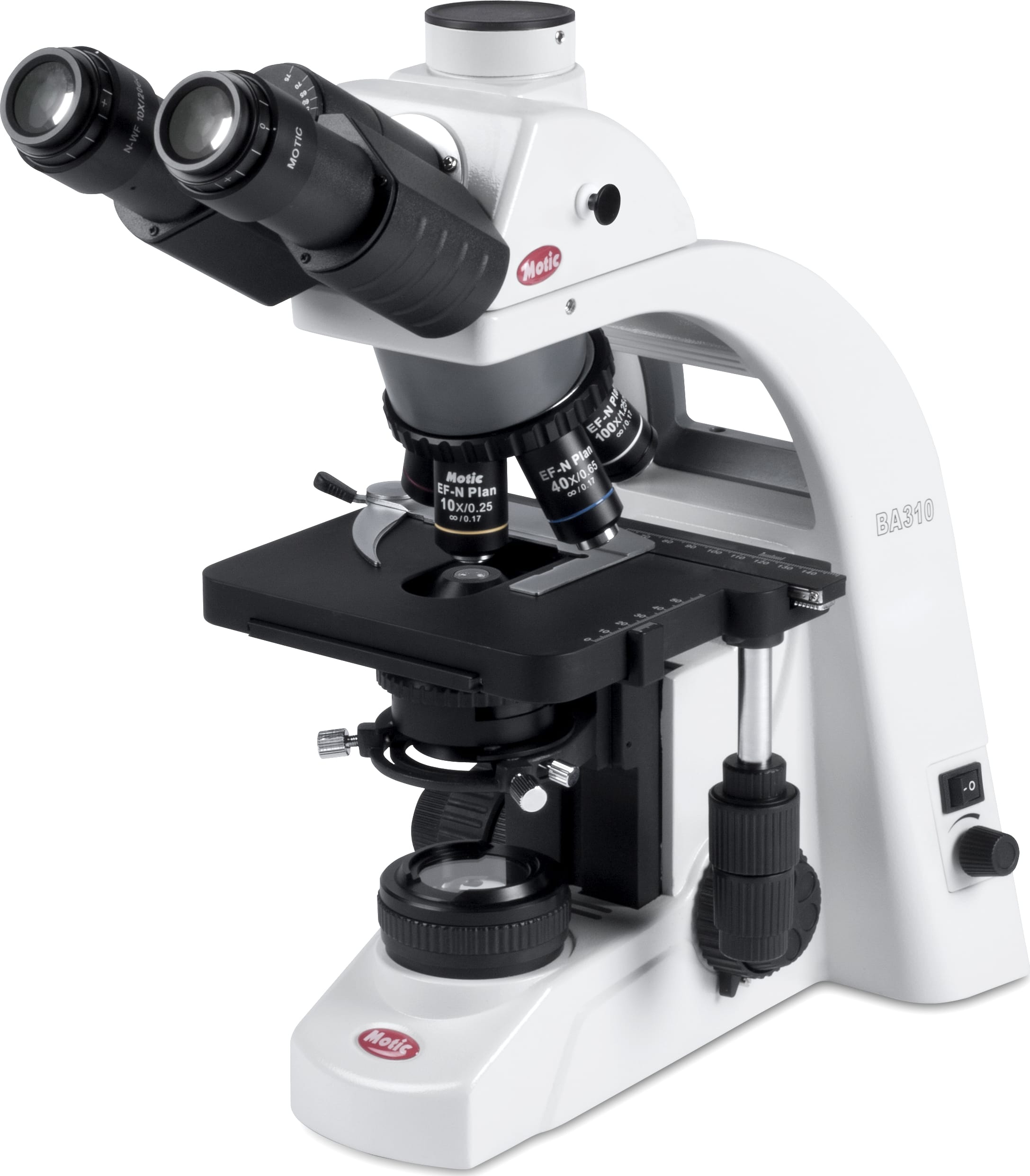 Motic BA310 LED Trinocular Compound Microscopes - Type (Microscopes): Compound, Body Style: Trinocular, Illumination Type: LED