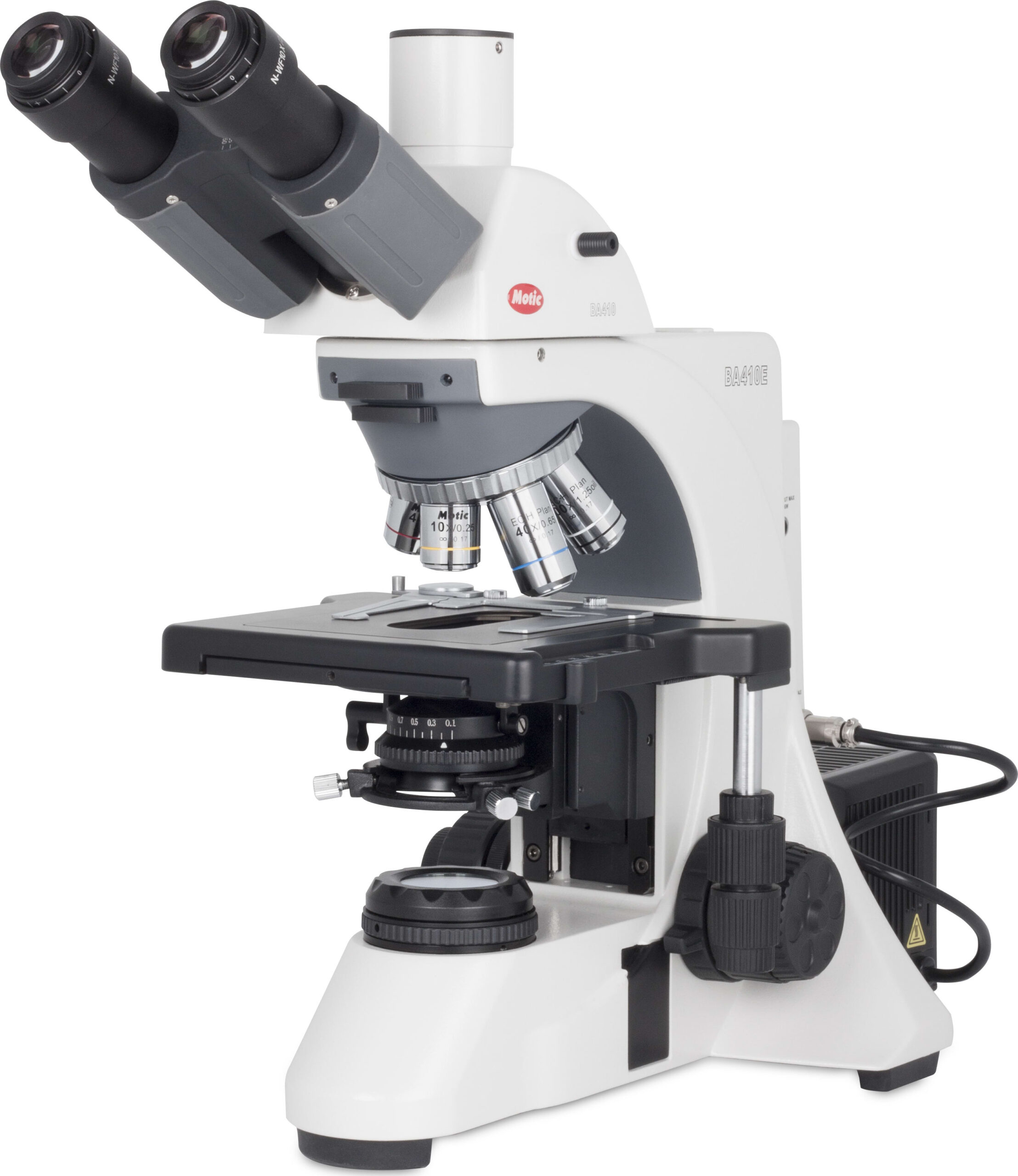 Motic BA410 Elite Trinocular Compound Microscopes - Type (Microscopes): Compound, Body Style: Trinocular, Illumination Type: Halogen
