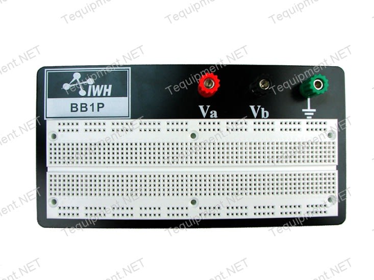IWH BB1P 840 Tie Point Breadboard Plate Mounted with 3 Binding Posts