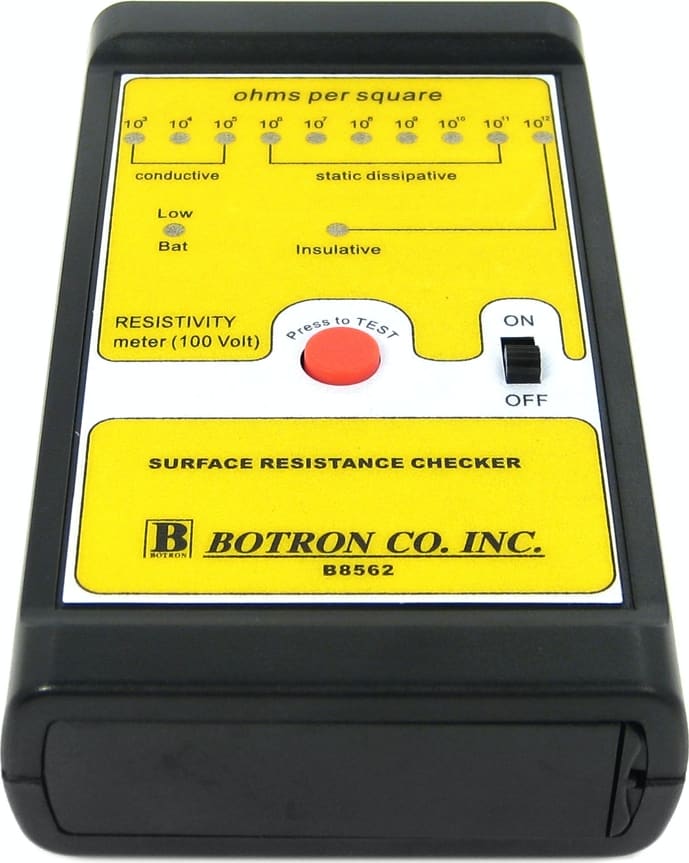 Botron B8562KIT - Deluxe Surface Resistivity Meter (Package with 5lb Weights and Case)