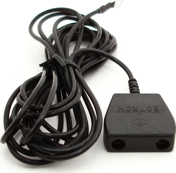 Botron B9703 - Low Profile Common Point Ground Cord, 10mm Snap, 1 Megohm Resistor