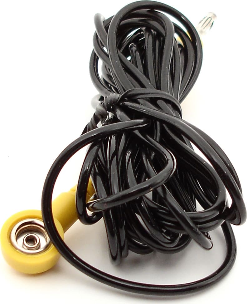 Botron B9715 - 10ft Straight Wire Ground, 7mm Snap, No Resistor
