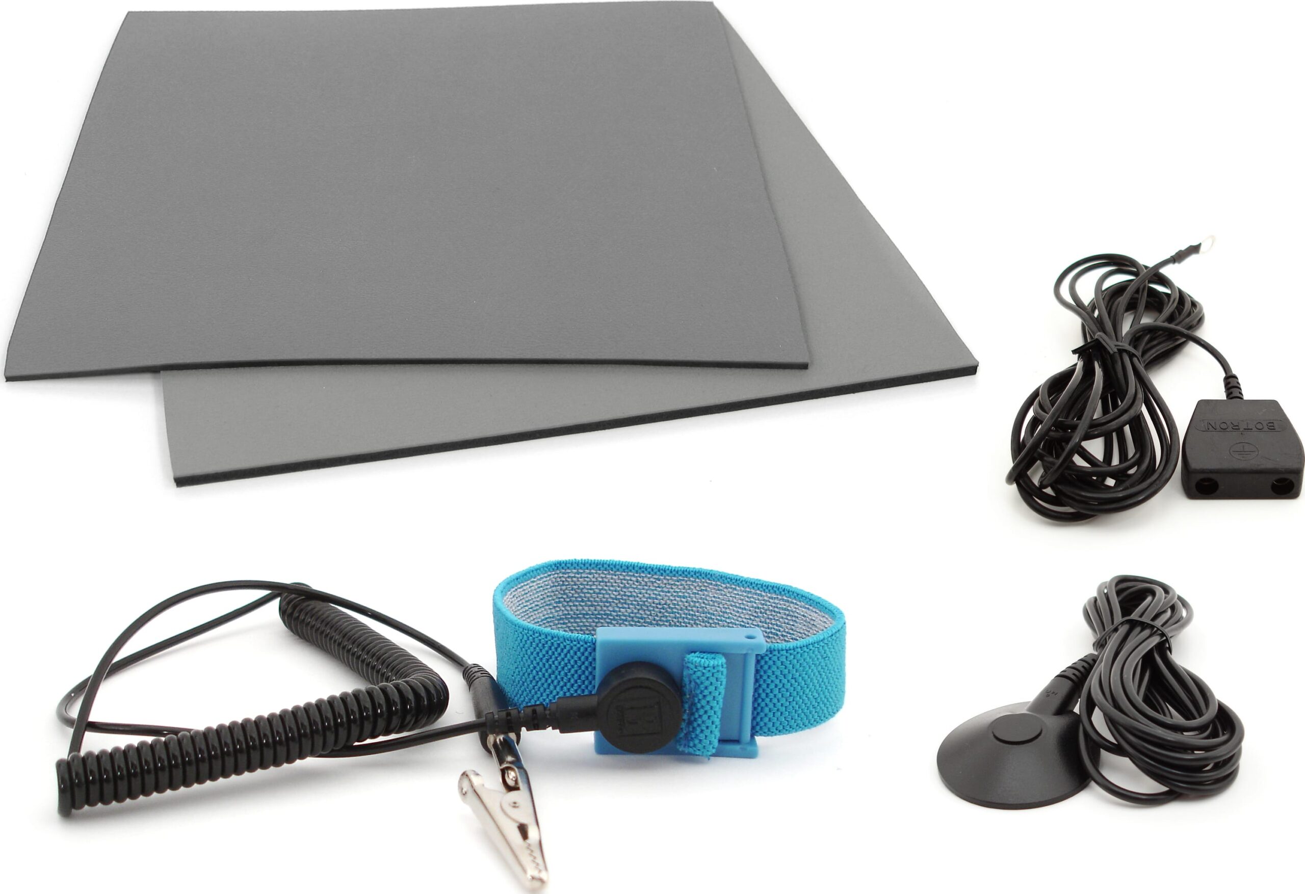 Botron B6423KIT - ESD Workstation in a Box, with Floor/Table Mats, Wrist Strap and More