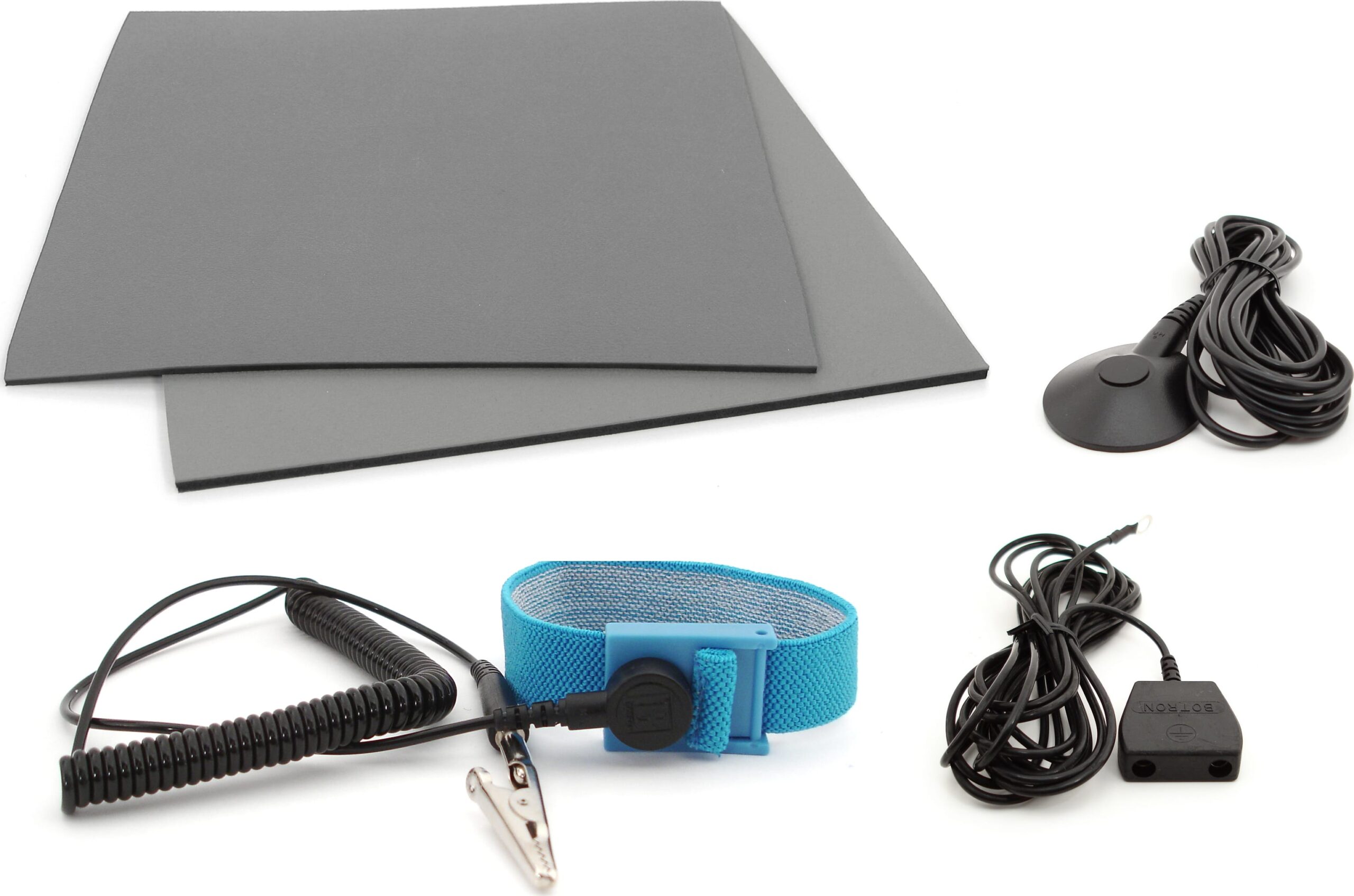 Botron B6424KIT - ESD Workstation in a Box, with Floor/Table Mats, Wrist Strap and More