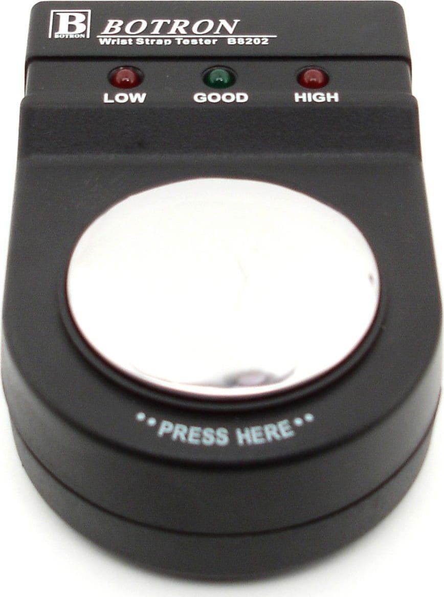 Botron B8202 - Portable Touchplate Wrist Strap Tester