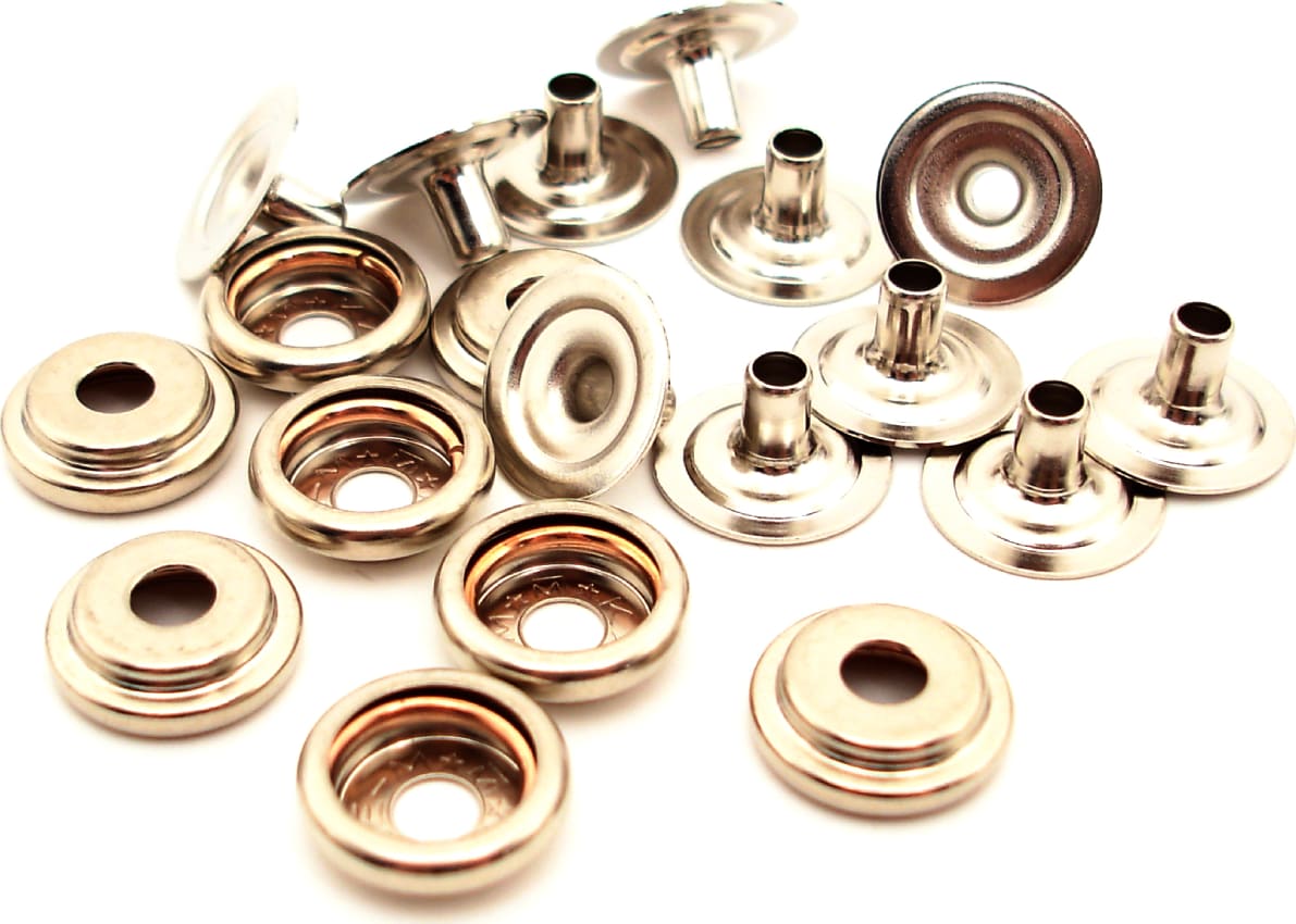 Botron B9849 - 10mm Snaps and Rivets - Socket Type, Pack of 100