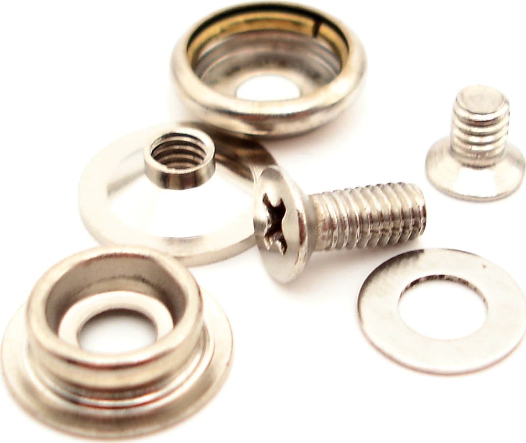 Botron B9865 - Universal Screw-In Snap Kit, 10mm Snaps and Studs, Pack of 20