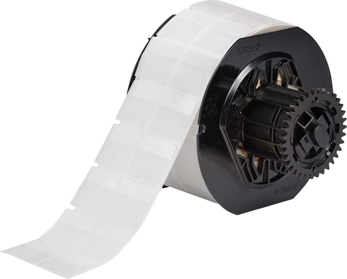 Brady B33-116-427 - Self-Laminating Vinyl Wrap Around Labels for B33 Printers, 1' x 1'