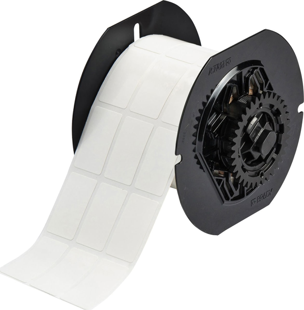 Brady B33-95-498 - B33 Series Vinyl Cloth with Repositionable Labels, 1.437' H x 0.8' W, Cartridge of 2300 Labels