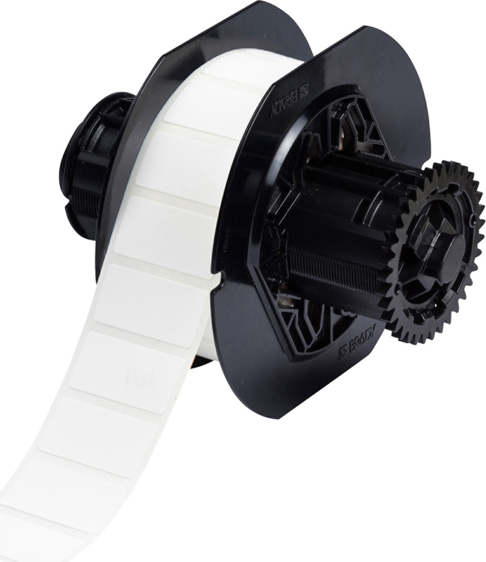 Brady B33-136-484 - B33 Series Flexible White Polyester w/Permanent Rubber-Based Adhesive Labels