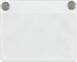 Lewis Bins CH14 - Snap-On Cardholder, 2 Snaps, 4.25' x 3.50'