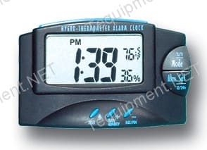 General CH768THBL Horizontal Desk Clock with Temperature & Calendar